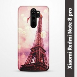 Pruný obal na Xiaomi Redmi Note 8 pro s motivem Paris