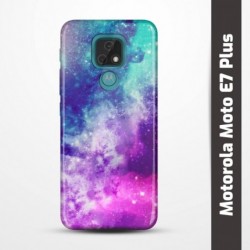 Pružný obal na Motorola Moto E7 Plus s motivem Vesmír