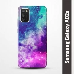 Pružný obal na Samsung Galaxy A02s s motivem Vesmír