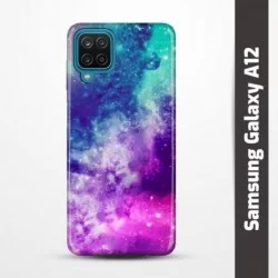 Pružný obal na Samsung Galaxy A12 s motivem Vesmír