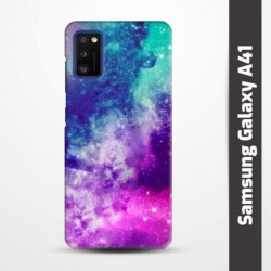 Pružný obal na Samsung Galaxy A41 s motivem Vesmír