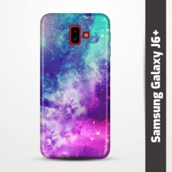 Pružný obal na Samsung Galaxy J6+ s motivem Vesmír