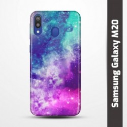 Pružný obal na Samsung Galaxy M20 s motivem Vesmír