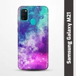 Pružný obal na Samsung Galaxy M21 s motivem Vesmír