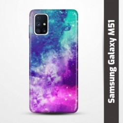 Pružný obal na Samsung Galaxy M51 s motivem Vesmír