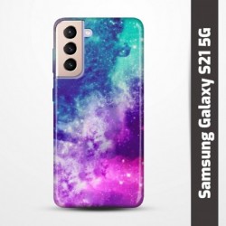 Pružný obal na Samsung Galaxy S21 5G s motivem Vesmír