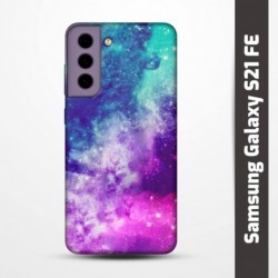 Pružný obal na Samsung Galaxy S21 FE s motivem Vesmír
