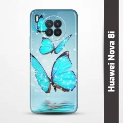 Pružný obal na Huawei Nova 8i s motivem Motýli