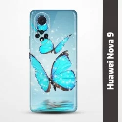Pružný obal na Huawei Nova 9 s motivem Motýli