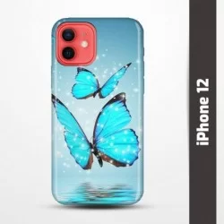 Pružný obal na iPhone 12 s motivem Motýli