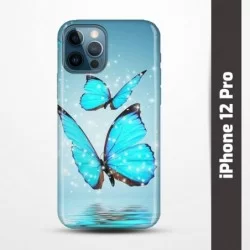 Pružný obal na iPhone 12 Pro s motivem Motýli