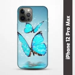 Pružný obal na iPhone 12 Pro Max s motivem Motýli