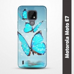 Pružný obal na Motorola Moto E7 s motivem Motýli