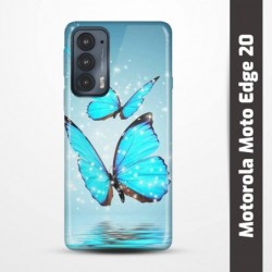 Pružný obal na Motorola Moto Edge 20 s motivem Motýli
