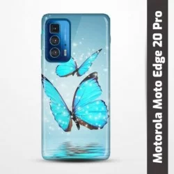 Pružný obal na Motorola Moto Edge 20 Pro s motivem Motýli