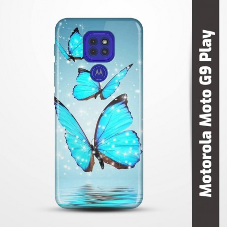 Pružný obal na Motorola Moto G9 Play s motivem Motýli