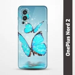 Pružný obal na OnePlus Nord 2 s motivem Motýli