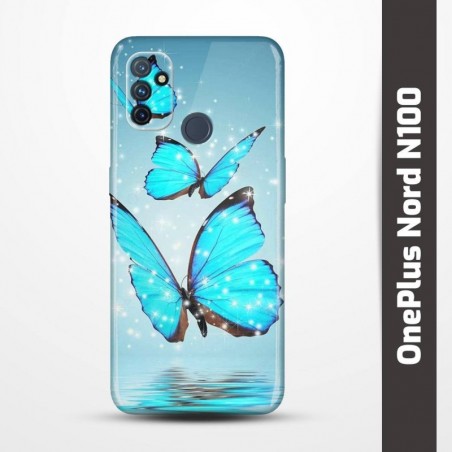 Pružný obal na OnePlus Nord N100 s motivem Motýli