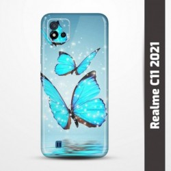 Pružný obal na Realme C11 2021 s motivem Motýli