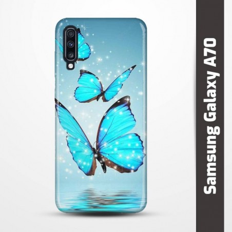 Pružný obal na Samsung Galaxy A70 s motivem Motýli
