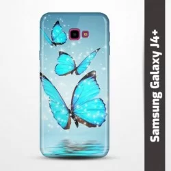 Pružný obal na Samsung Galaxy J4+ s motivem Motýli