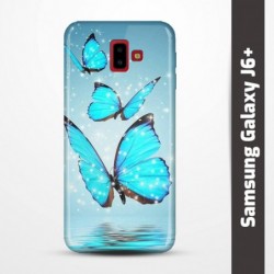 Pružný obal na Samsung Galaxy J6+ s motivem Motýli