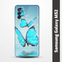 Pružný obal na Samsung Galaxy M52 s motivem Motýli