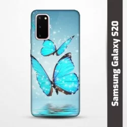 Pružný obal na Samsung Galaxy S20 s motivem Motýli