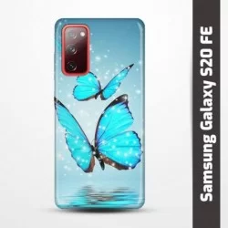 Pružný obal na Samsung Galaxy S20 FE s motivem Motýli