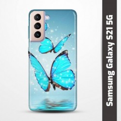 Pružný obal na Samsung Galaxy S21 5G s motivem Motýli