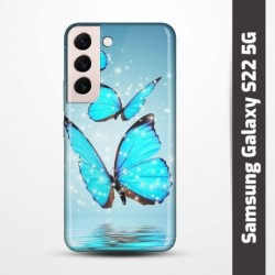Pružný obal na Samsung Galaxy S22 5G s motivem Motýli