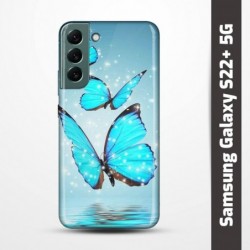 Pružný obal na Samsung Galaxy S22+ 5G s motivem Motýli