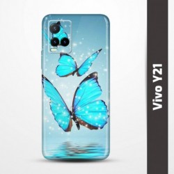 Pružný obal na Vivo Y21 s motivem Motýli