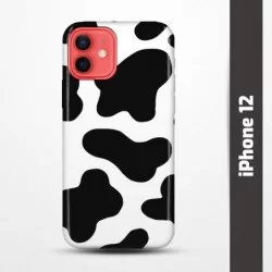 Pružný obal na iPhone 12 s motivem Cow
