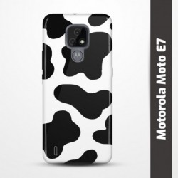 Pružný obal na Motorola Moto E7 s motivem Cow