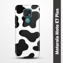 Pružný obal na Motorola Moto E7 Plus s motivem Cow