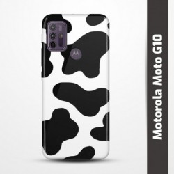 Pružný obal na Motorola Moto G10 s motivem Cow