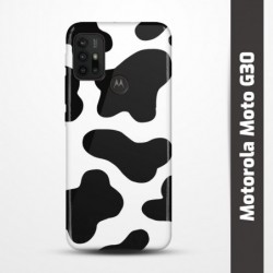 Pružný obal na Motorola Moto G30 s motivem Cow