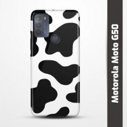 Pružný obal na Motorola Moto G50 s motivem Cow