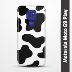Pružný obal na Motorola Moto G9 Play s motivem Cow