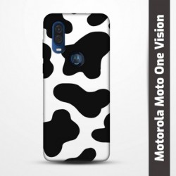 Pružný obal na Motorola Moto One Vision s motivem Cow