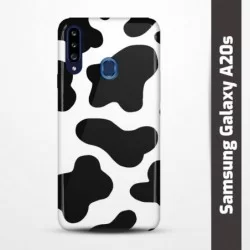 Pružný obal na Samsung Galaxy A20s s motivem Cow