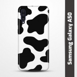 Pružný obal na Samsung Galaxy A50 s motivem Cow