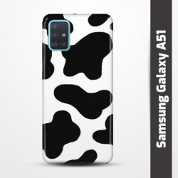 Pružný obal na Samsung Galaxy A51 s motivem Cow