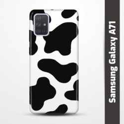 Pružný obal na Samsung Galaxy A71 s motivem Cow
