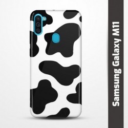 Pružný obal na Samsung Galaxy M11 s motivem Cow