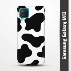 Pružný obal na Samsung Galaxy M12 s motivem Cow