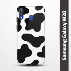 Pružný obal na Samsung Galaxy M20 s motivem Cow