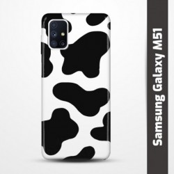 Pružný obal na Samsung Galaxy M51 s motivem Cow