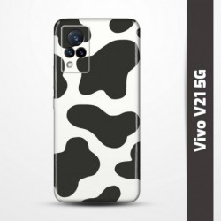 Pružný obal na Vivo V21 5G s motivem Cow